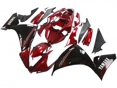 2012-2014 Yamaha YZF 1000 R1 Motorcycle Fairings - Red Glossy Black UK