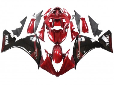 2012-2014 Yamaha YZF 1000 R1 Motorcycle Fairings - Red Glossy Black UK
