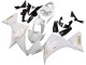 2012-2014 Yamaha YZF 1000 R1 Motorcycle Fairings - White Gold Decals UK