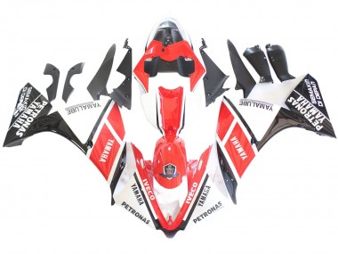 2012-2014 Yamaha YZF 1000 R1 Motorcycle Fairings - White Red Glossy Black Petronas UK