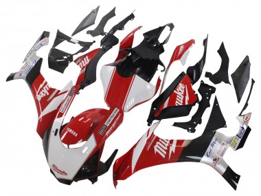 2015-2019 Yamaha YZF 1000 R1 Motorcycle Fairing - White Red Black Milwaukee UK
