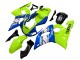 1998-2002 Yamaha YZF 600 R6 Motorcycle Fairings - Neon Green Blue White Champions UK