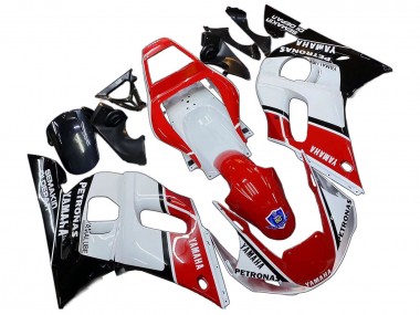 1998-2002 Yamaha YZF 600 R6 Motorcycle Fairings - White Red Black Petronas Yamalube 50th UK