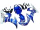 2003-2004 Yamaha YZF R6 Motorcycle Fairings - White Blue Fiat Motul Kastinee UK