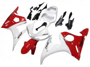 2005 Yamaha YZF 600 R6 Motorcycle Fairings - White Red UK