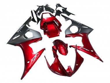 2005 Yamaha YZF 600 R6 Motorcycle Fairing Kits - Red Matte Black UK