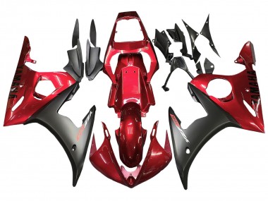 2005 Yamaha YZF 600 R6 Motorcycle Fairing - Red Matte Black UK