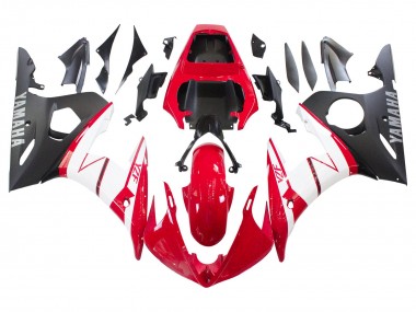 2005 Yamaha YZF 600 R6 Motorcycle Fairings - Red White Matte Black UK