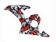 2005 Yamaha YZF 600 R6 Motorcycle Fairings - Black Red Grey Camouflage UK