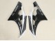 2006-2007 Yamaha YZF 600 R6 Motorcycle Fairings - Glossy Black Matte Black White Motul Michelin UK