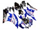 2006-2007 Yamaha YZF 600 R6 Motorcycle Fairings - White Blue Black Fimer Volvo Yamalube Sterilgarda UK