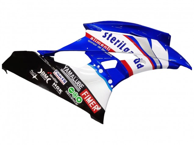 2006-2007 Yamaha YZF 600 R6 Motorcycle Fairings - White Blue Black Fimer Volvo Yamalube Sterilgarda UK