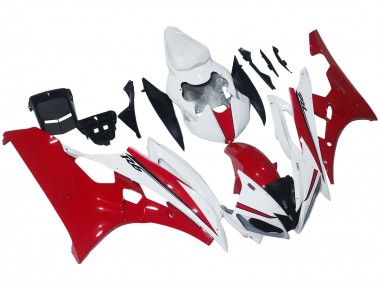 2006-2007 Yamaha YZF 600 R6 Motorcycle Fairings - White Red UK