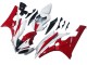 2006-2007 Yamaha YZF 600 R6 Motorcycle Fairings - White Red UK