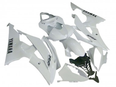 2008-2016 Yamaha YZF 600 R6 Motorcycle Fairings - Glossy White UK