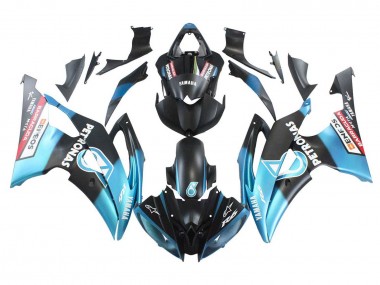 2008-2016 Yamaha YZF 600 R6 Motorcycle Fairings - Light Blue Matte Black Petronas ENEOS UK