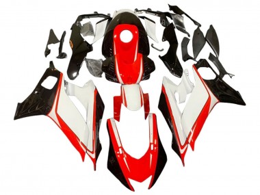 2017-2025 Yamaha YZF 600 R6 Motorcycle Fairings - White Red Glossy Black UK