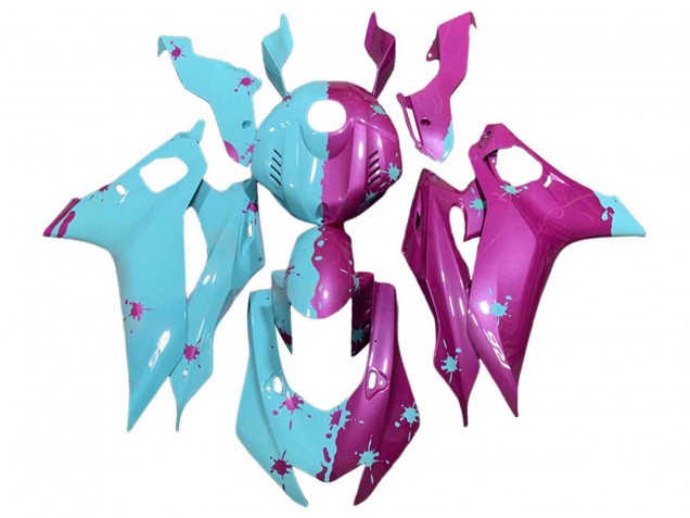 2017-2025 Yamaha YZF 600 R6 Motorcycle Fairings - Blue Pink UK