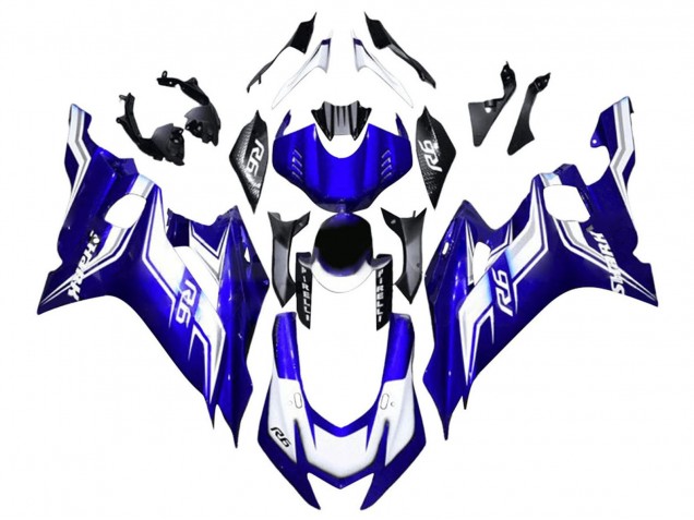 2017-2025 Yamaha YZF 600 R6 Motorcycle Fairing - White Blue UK