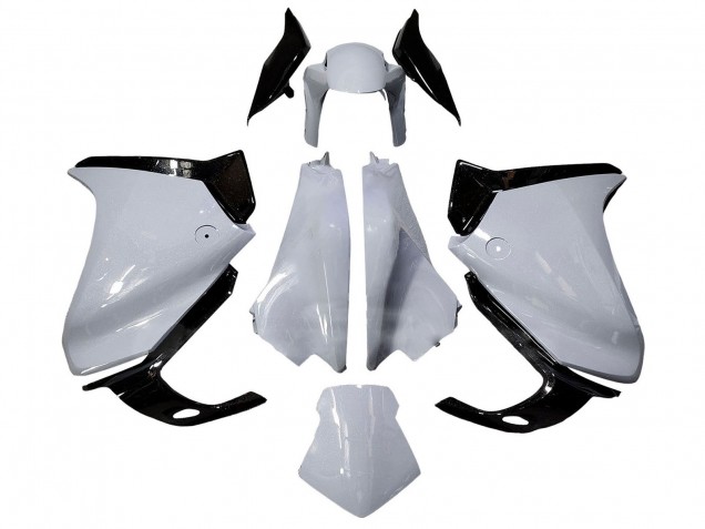 2010-2016 Honda VFR 1200 Motorcycle Fairings - White Glossy Black UK