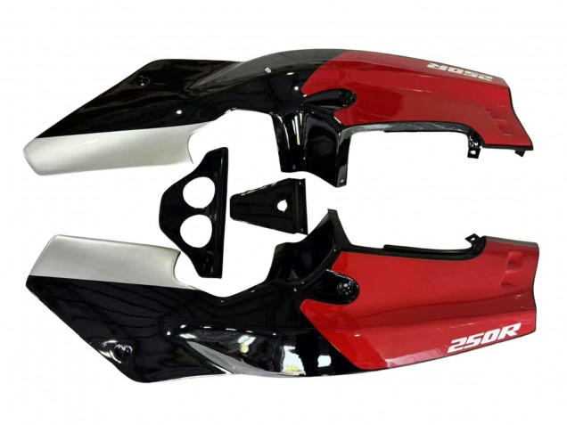 1988-1989 Honda NSR250R Motorcycle Fairings - Silver Red Glossy Black UK