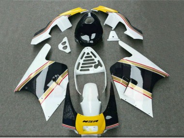 1988-1989 Honda NSR250R Motorcycle Fairings - White Yellow Gold Glossy Black UK