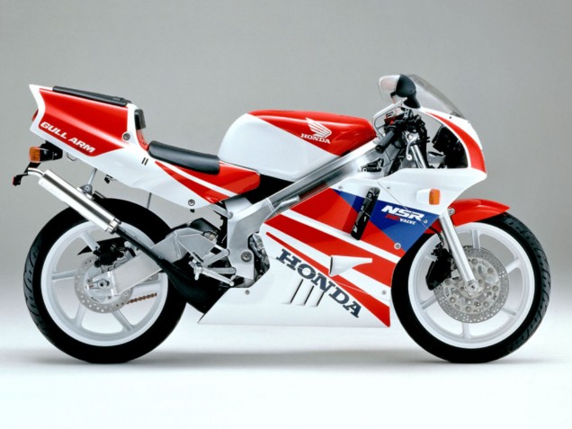 1990-1993 Honda NSR250R Motorcycle Fairings - White Red Blue UK