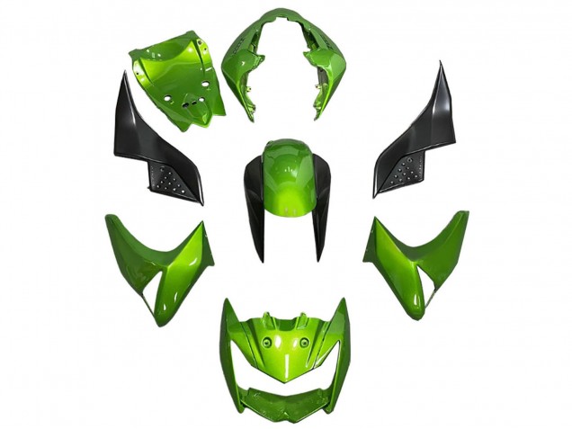2003-2006 Kawasaki Z1000 Motorcycle Fairing - Green Glossy Black UK