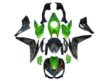 2014-2019 Kawasaki Z1000 Motorcycle Fairings - Green Rainbow UK