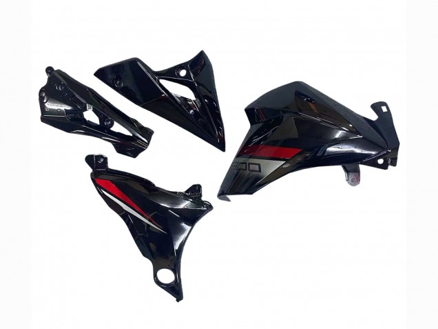 2013-2018 Kawasaki Z800 Motorcycle Fairings - Glossy Black Red UK