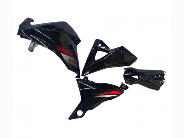 2013-2018 Kawasaki Z800 Motorcycle Fairings - Glossy Black Red UK