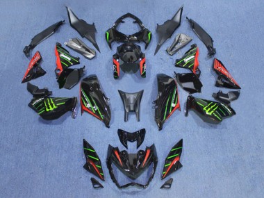 2013-2018 Kawasaki Z800 Motorcycle Fairings - Black Red Green UK