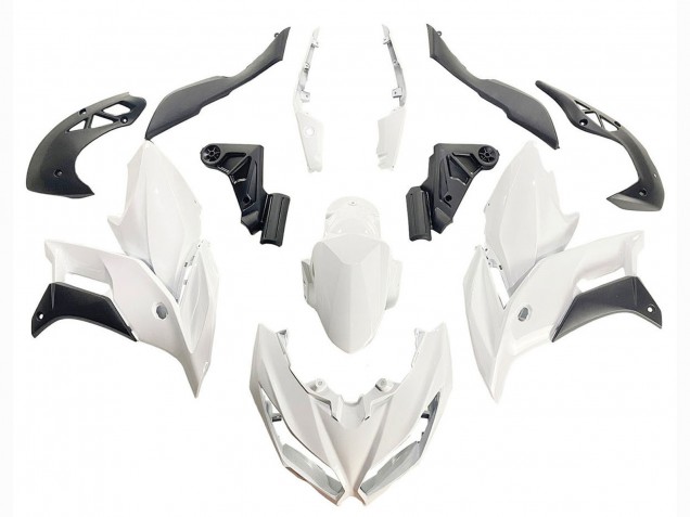 2015-2021 Kawasaki Versys 650 Motorcycle Fairings - White Matte Black UK