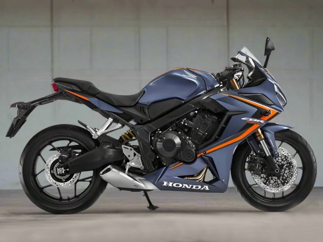 2019-2020 Honda CBR650R Motorcycle Fairings - Glossy Dark Blue Orange Black UK