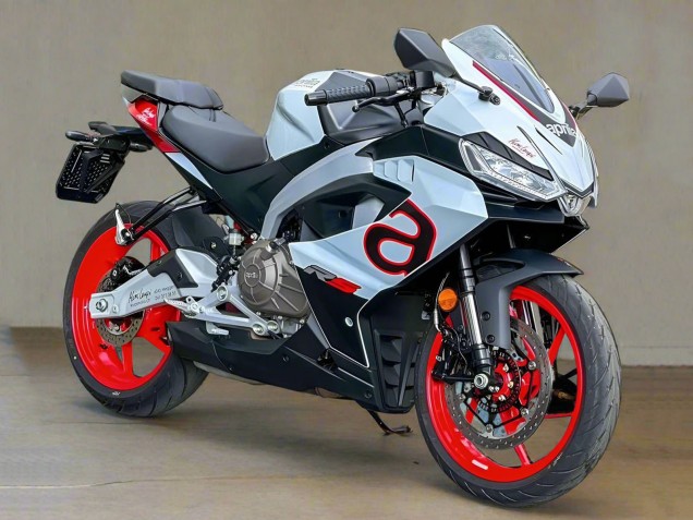 2024-2025 Aprilia RS457 Motorcycle Fairings - White Black Red UK
