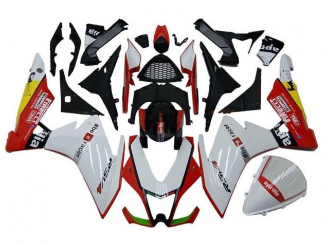 2009-2015 Aprilia RSV4 1000 Motorcycle Fairings - White Red Black Yellow UK