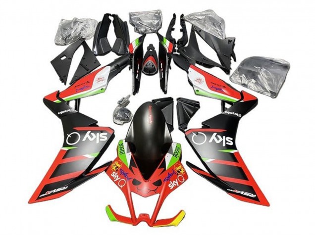2009-2015 Aprilia RSV4 1000 Motorcycle Fairings - Matte Black Red Green White UK