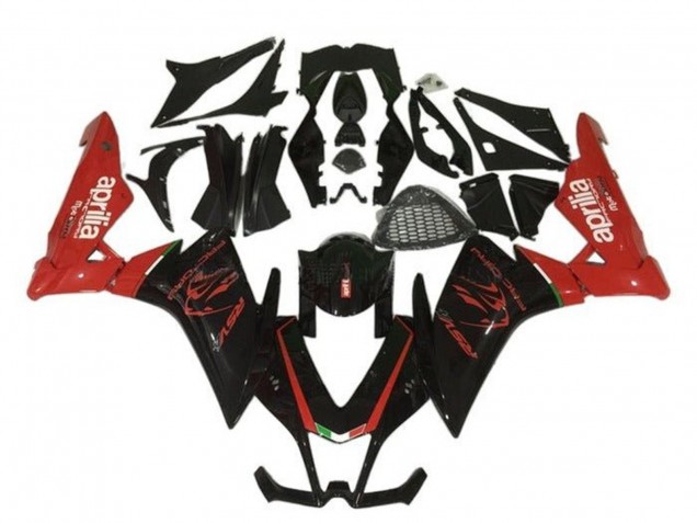 2009-2015 Aprilia RSV4 1000 Motorcycle Fairing - Black Red UK