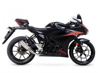 2017-2025 Suzuki GSXR125 Motorcycle Fairings - Black Red Stripe UK