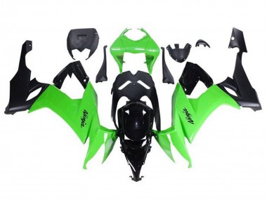 2008-2010 Kawasaki ZX10R Motorcycle Fairings - Green Black UK