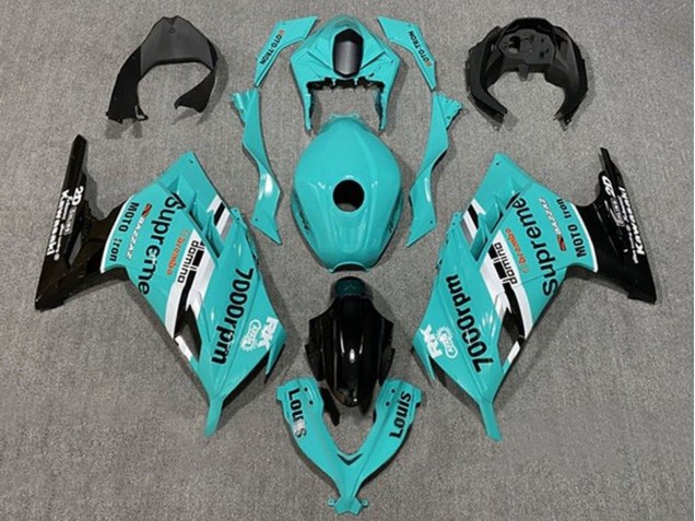 2013-2024 Kawasaki EX300 Motorcycle Fairings - Blue White Black Supreme UK