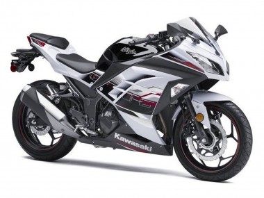 2013-2024 Kawasaki EX300 Motorcycle Fairings - White Black Red Accents UK