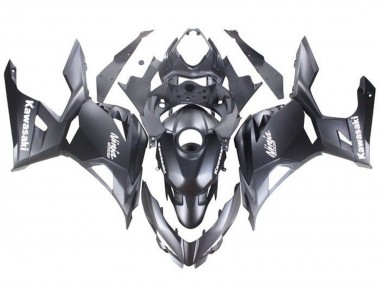 2018-2024 Kawasaki Ninja 400 Motorcycle Fairings - Matte Black White Decals UK