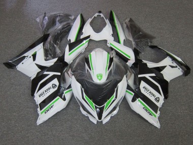 2018-2024 Kawasaki Ninja 400 Motorcycle Fairings - White Green Black Trick Star UK