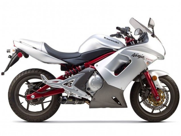 2006-2008 Kawasaki Ninja 650 EX650 Motorcycle Fairings - Silver Black Red UK