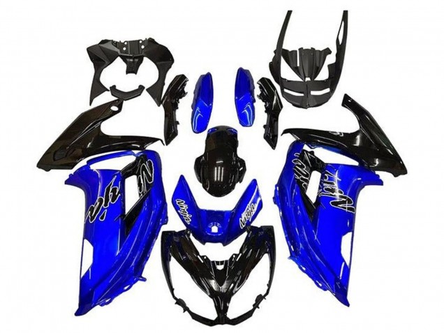2012-2016 Kawasaki Ninja 650 EX650 Motorcycle Fairings - Blue Glossy Black UK