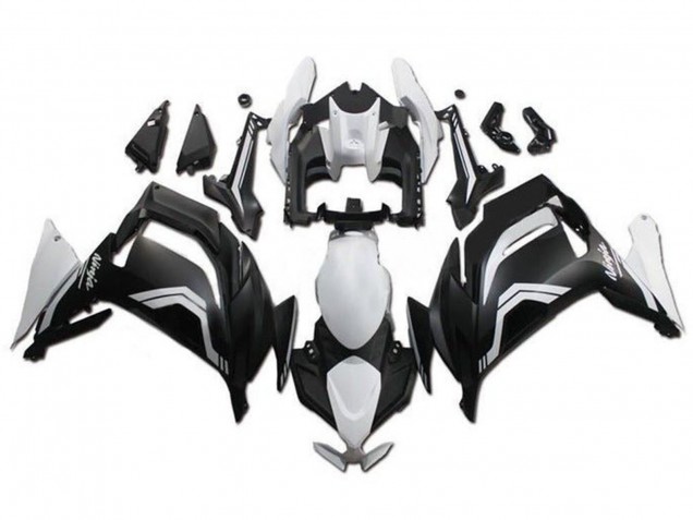 2020-2025 Kawasaki Ninja 650 EX650 Motorcycle Fairings - White Matte Black UK
