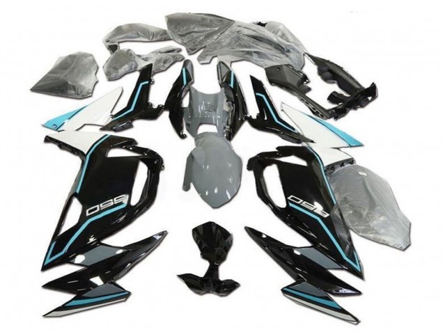 2020-2025 Kawasaki Ninja 650 EX650 Motorcycle Fairings - White Blue Glossy Black UK