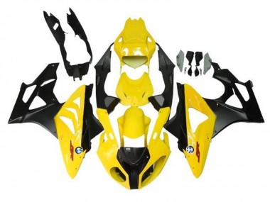 2009-2014 BMW S1000RR Motorcycle Fairings - Yellow Matte Black UK