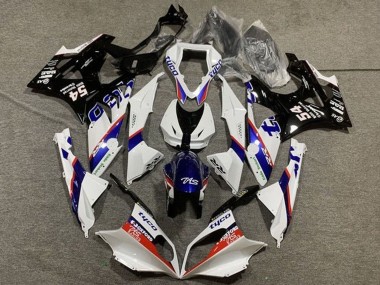 2009-2014 BMW S1000RR Motorcycle Fairing - White Red Blue Glossy Black Tyco UK